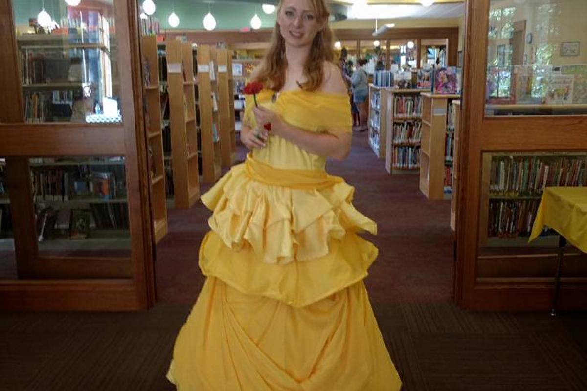 Belle at the 2017  Library Comic-con and Fan-Fest!