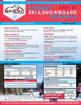 Ski Club info flyer
