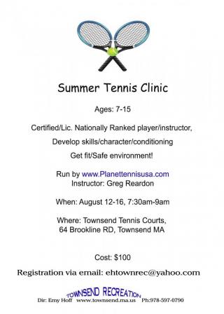 Tennis flyer